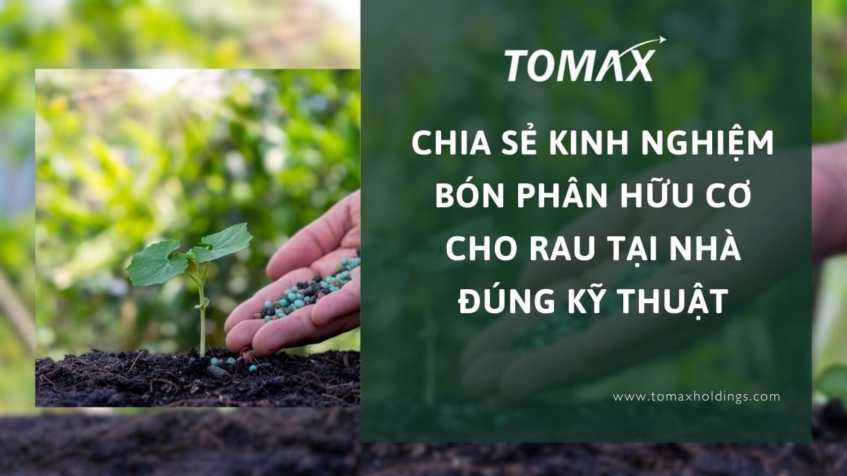 bón phân hữu cơ cho rau