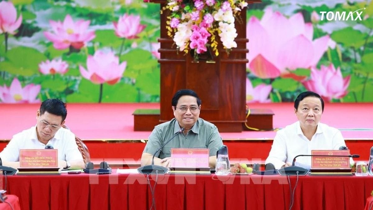 Thủ tướng Phạm Minh Chính chủ trì Hội nghị (Nguồn ảnh: TTXVN)