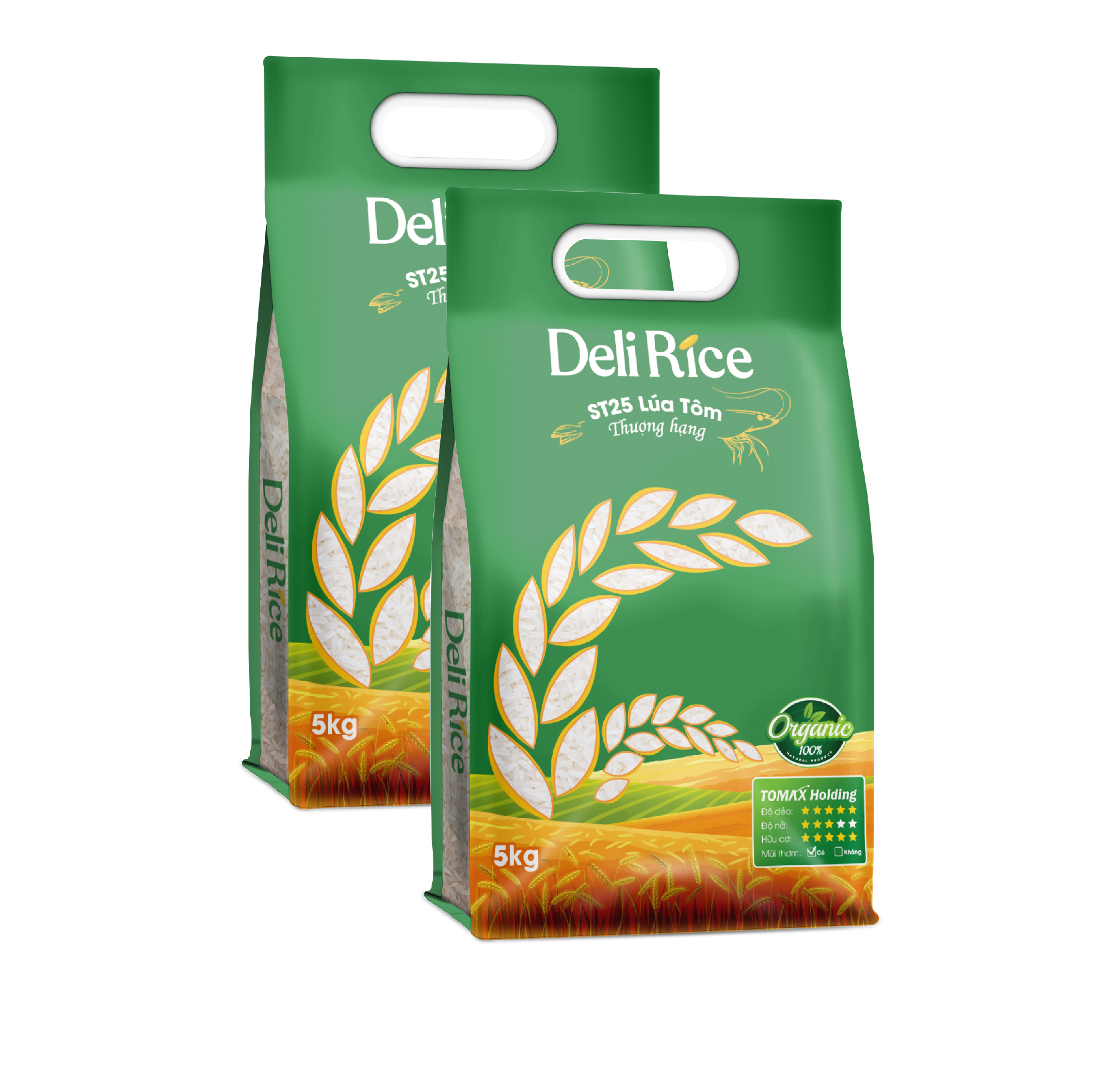 Gạo Deli Rice Gạo Lúa Tôm 5kg