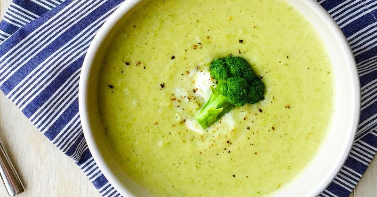 Cháo thịt heo súp lơ xanh